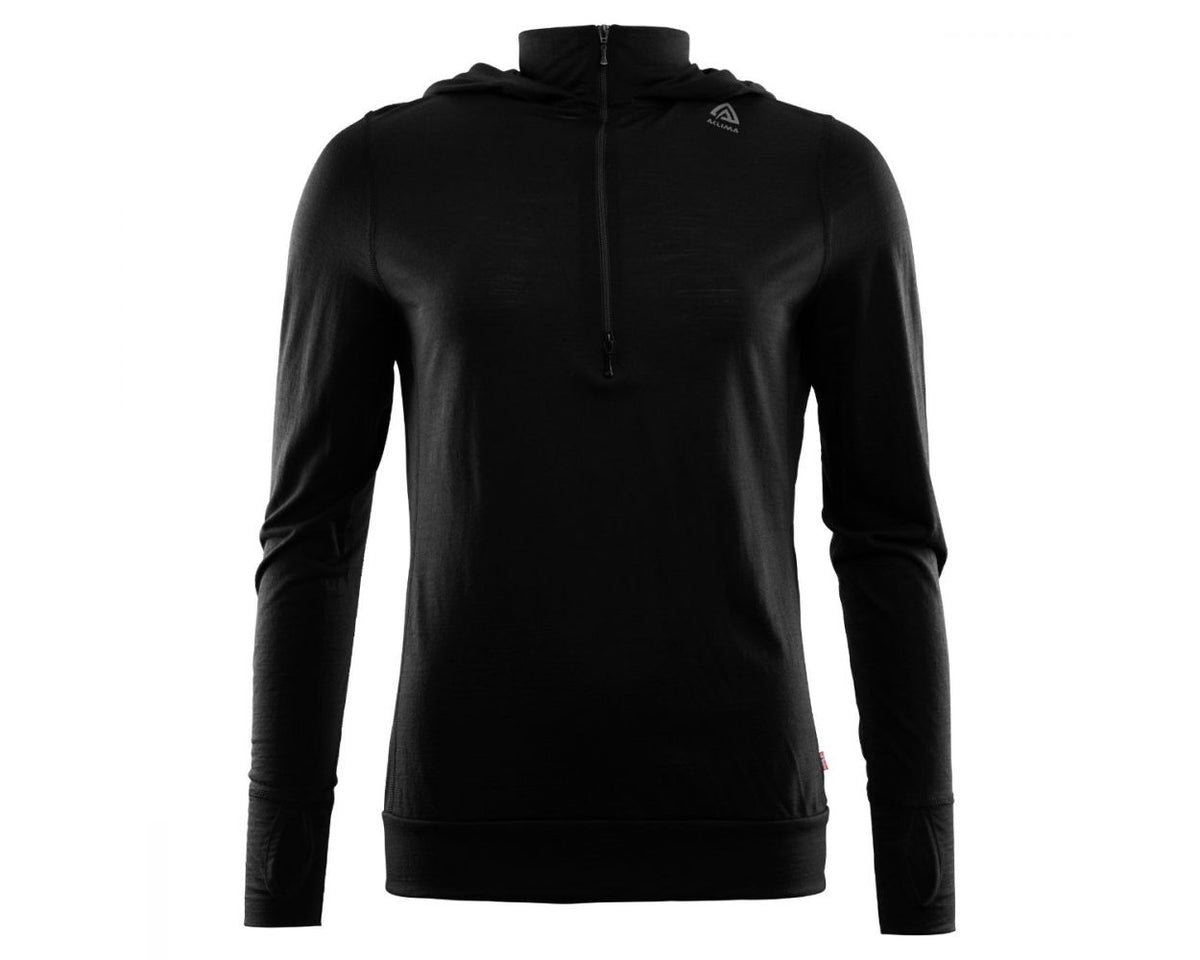 Aclima LightWool 140 Hoodie - Woman Jet Black