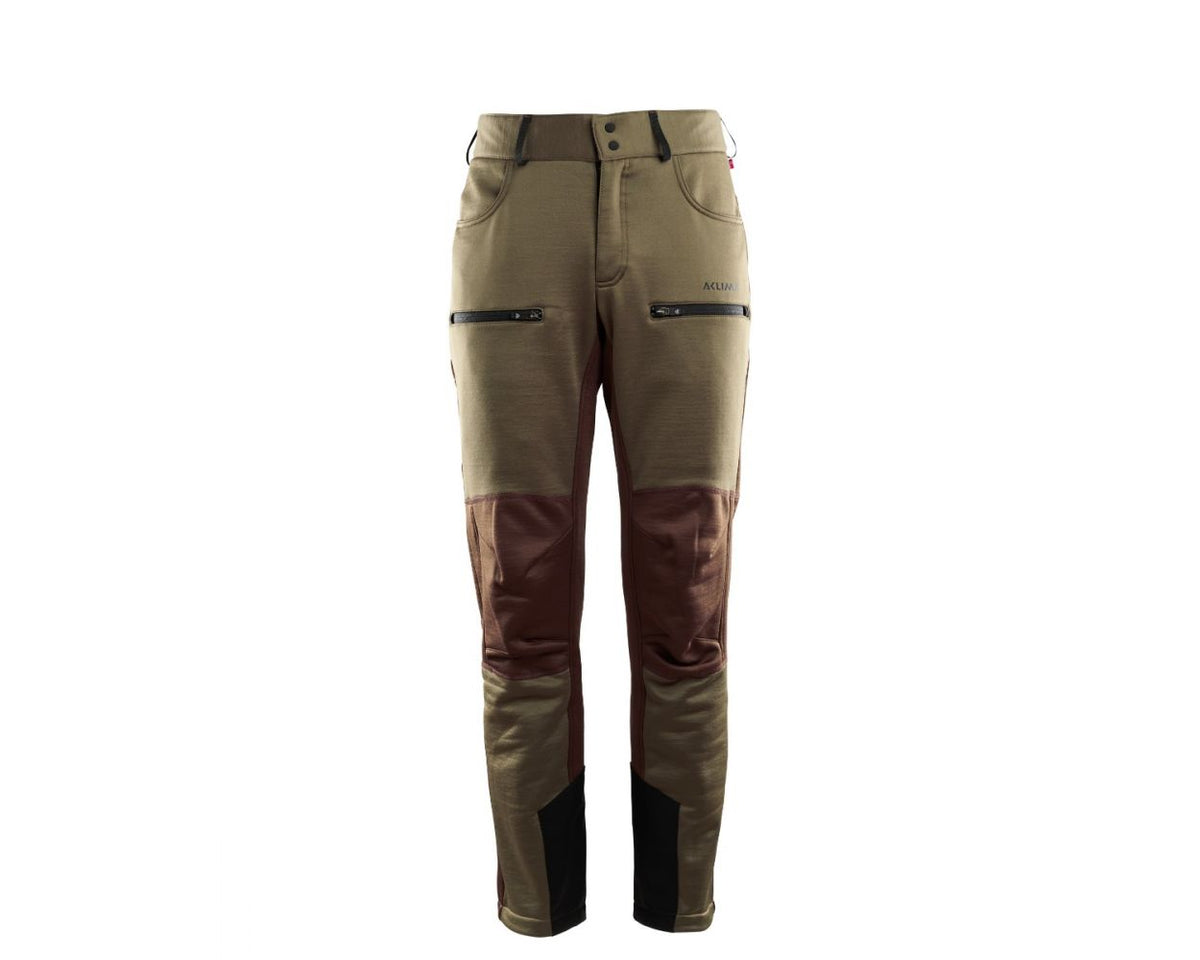 Aclima WoolShell Long Pants - Man Dark Earth/Capers